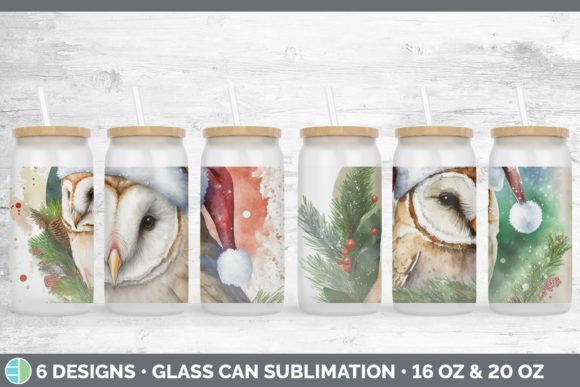 Christmas Barn Owl Glass Can Sublimati Review