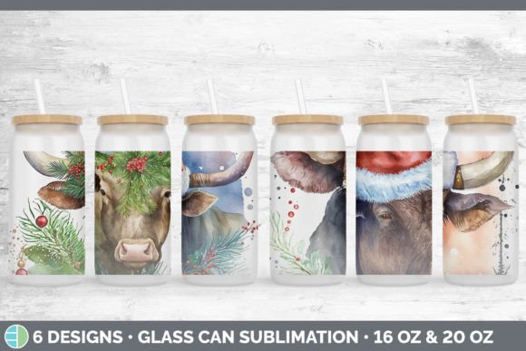 Christmas Bull Glass Can Sublimation B: A Designer's Review