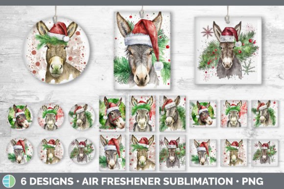 Christmas Donkey Air Freshener Sublima & Illustrations