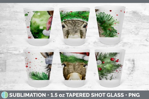 Christmas Donkey Shot Glass Sublimation Review