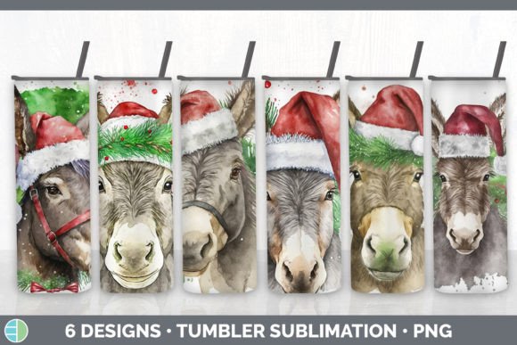 Christmas Donkey Tumbler Sublimation Bun Review