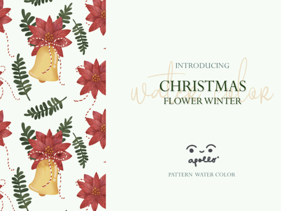 Christmas Flower Winter Pattern 02 Illustrations