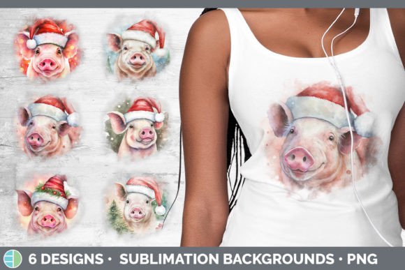 Christmas Pig Background Grunge Sublim: A Review for Illustrations