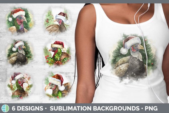 Christmas Turkey Background Grunge Sub for Illustrations